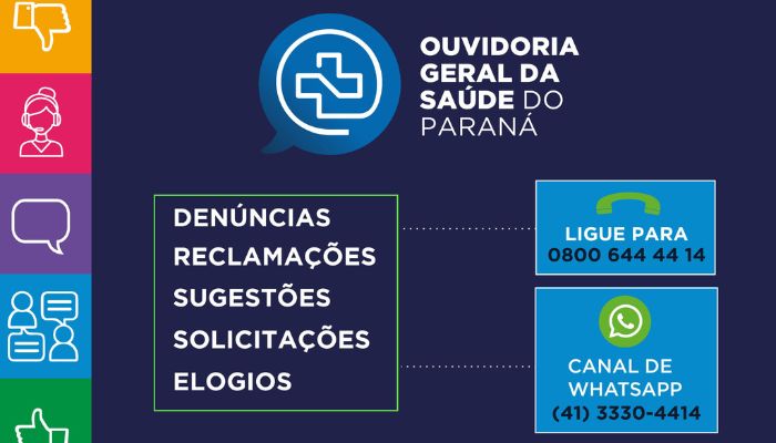 Foto: SESA-PR  WhatsApp, 0800 e site: Ouvidoria do SUS ajuda a aperfeiçoar atendimentos